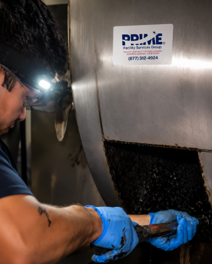 Commercial Exhaust Duct Interior